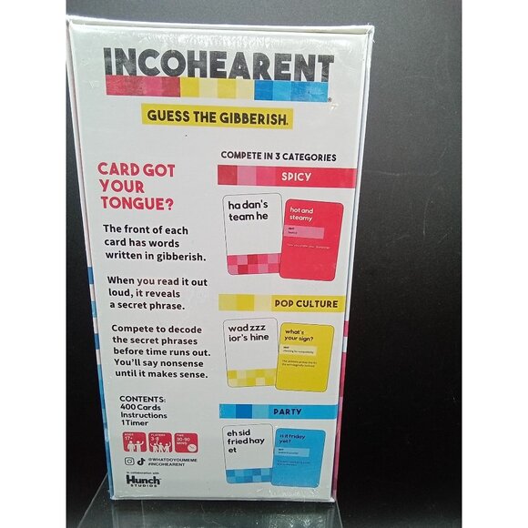Incohearent The Spicier Edition Card Game - Picture 2 of 6